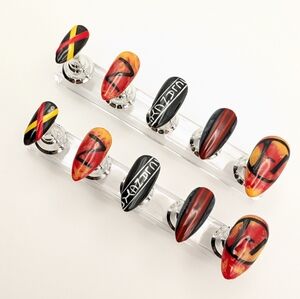 Handcrafted Twenty One Pilots Clancy Era Med. Almond Press-On Nails Handmade